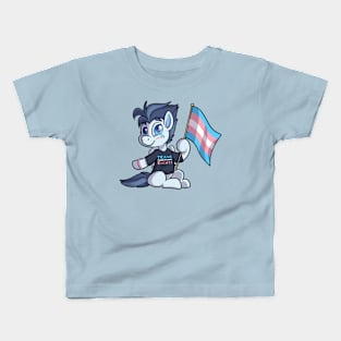 Trans Silver Span Kids T-Shirt